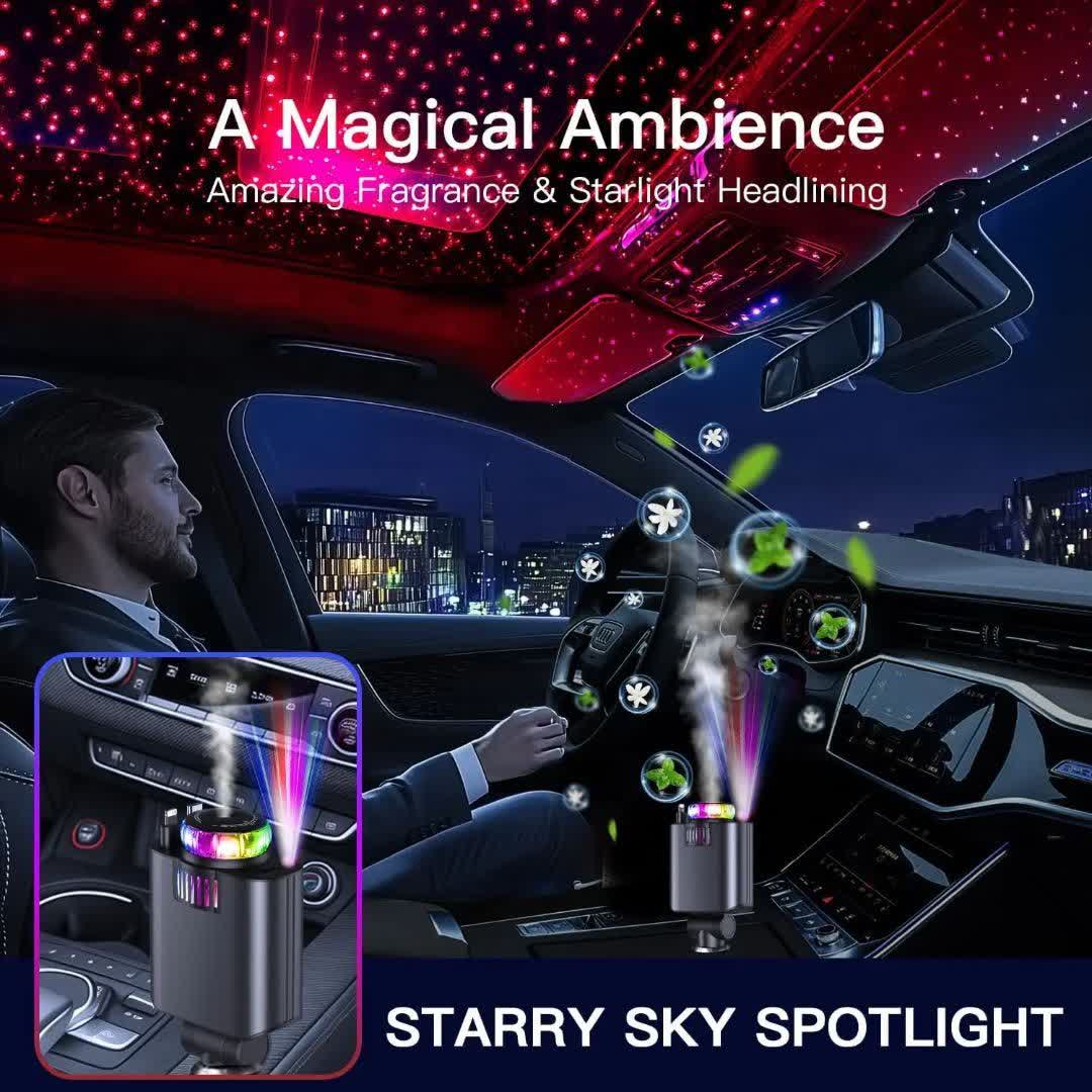 شارژر فندکی و خوشبو کننده هوا 5کارهwJolمدلstarlight